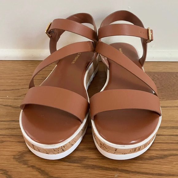 NWOB Marc Fisher Go Get Buckle Strap Sandal in Tan 6.5 - Picture 8 of 10